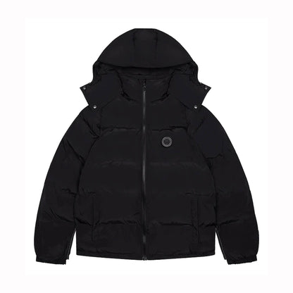 Trapstar Irongate Detachable Hooded Puffer Jacket - Blackout Edition