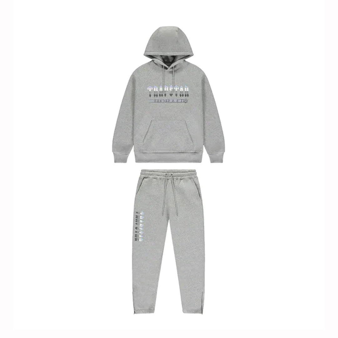 Trapstar Chenille Decoded 2.0 Tracksuit - Grey/Ice Blue – Dazone