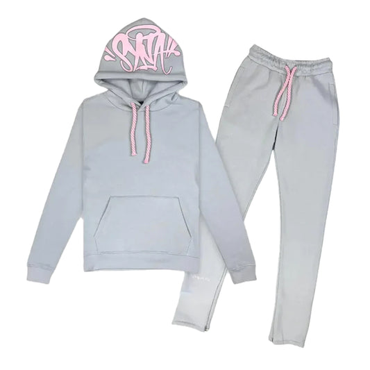 Synaworld 'Syna Logo' Tracksuit - Grey / Pink