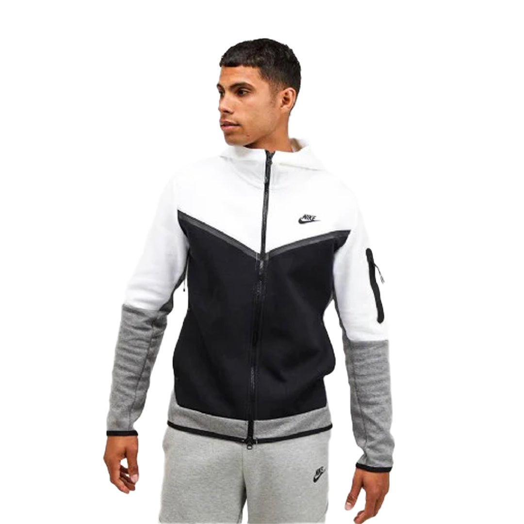 Nike Tech Fleece White/Black/Grey (Full Tracksuit) – Dazone